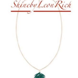 Alfani Gold-Tone Colored Palm Leaf Long Pendant Necklace, 36" + 2" extender